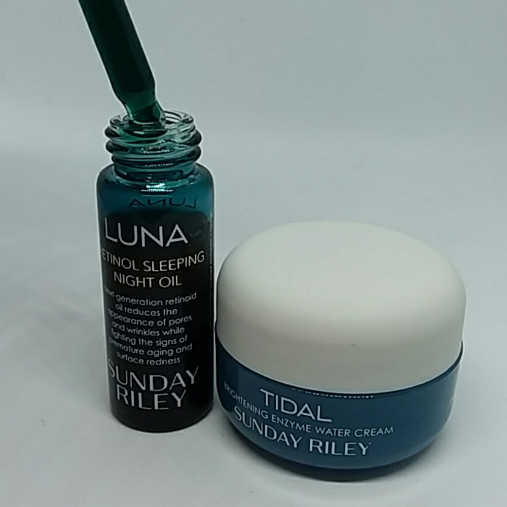 Sunday riley tidal water cream and Luna oil set
